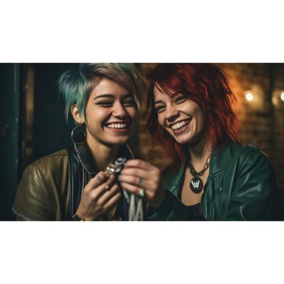 Faux Razor Blade Keychain - Alt Jewelry Scene Emo - Picture 4 of 6